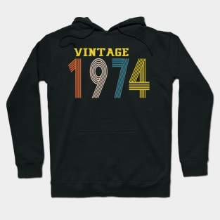 1974 vintage retro year Hoodie